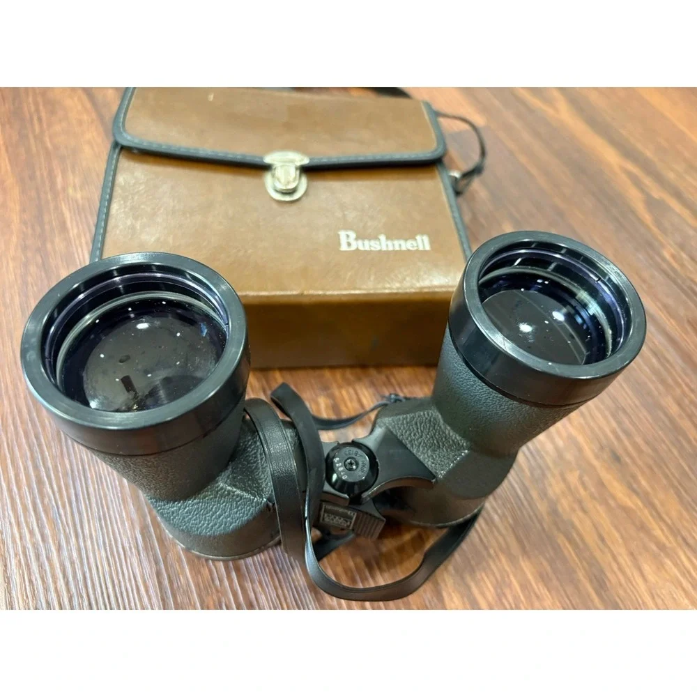 Vintage‎ Bushnell Insta-Focus 10x50 Binoculars 367 ft at 1000 yds Case & Strap